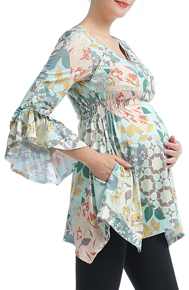 Kimi and Kai Sue Maternity/Nursing Tunic, Alternate, color, Multicolored