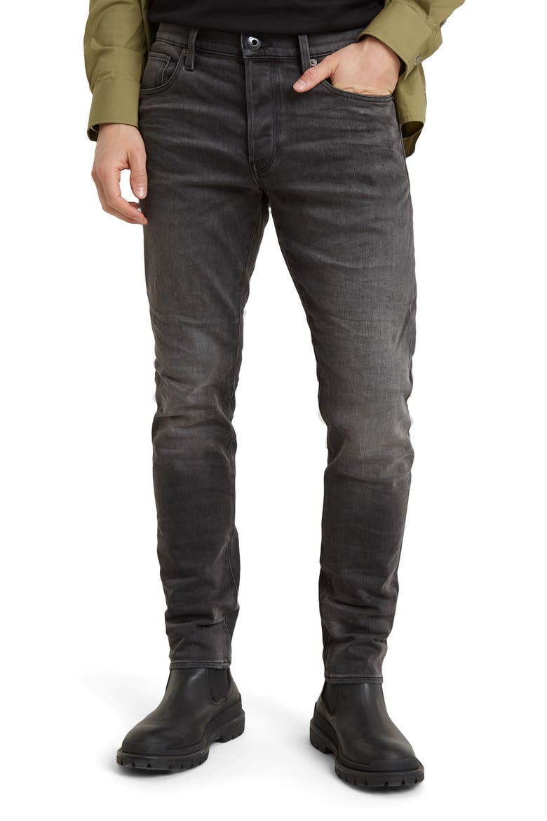 3301 Slim Fit Jeans, Main, color, ANTIC CHARCOAL