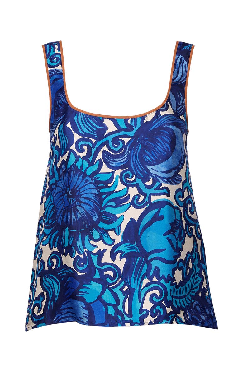 La DoubleJ Twirl Top Anemone Blue, Alternate, color,