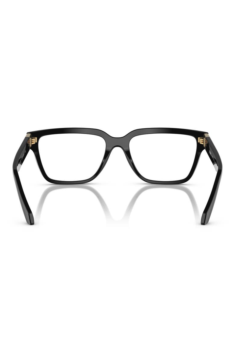 53mm Rectangular Optical Glasses, Alternate, color, BLACK