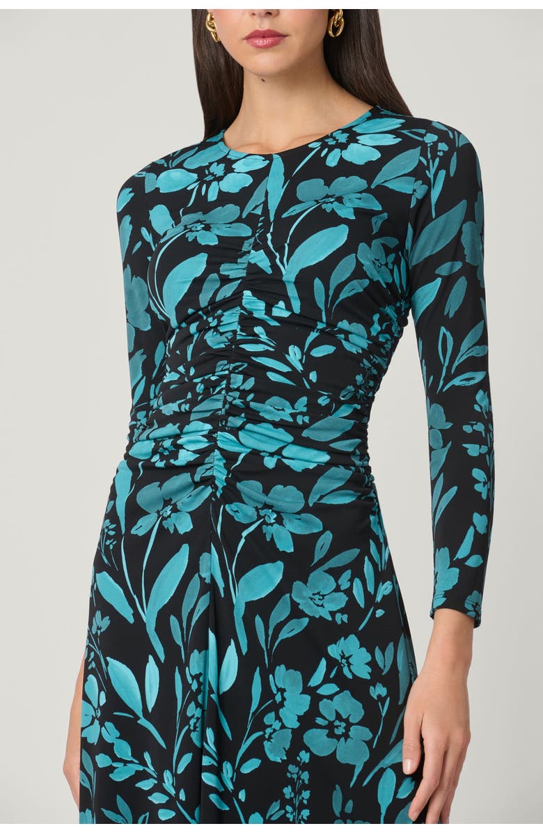 Shoshanna Max Highgate Floral Dress, Alternate, color, Jet/Teal
