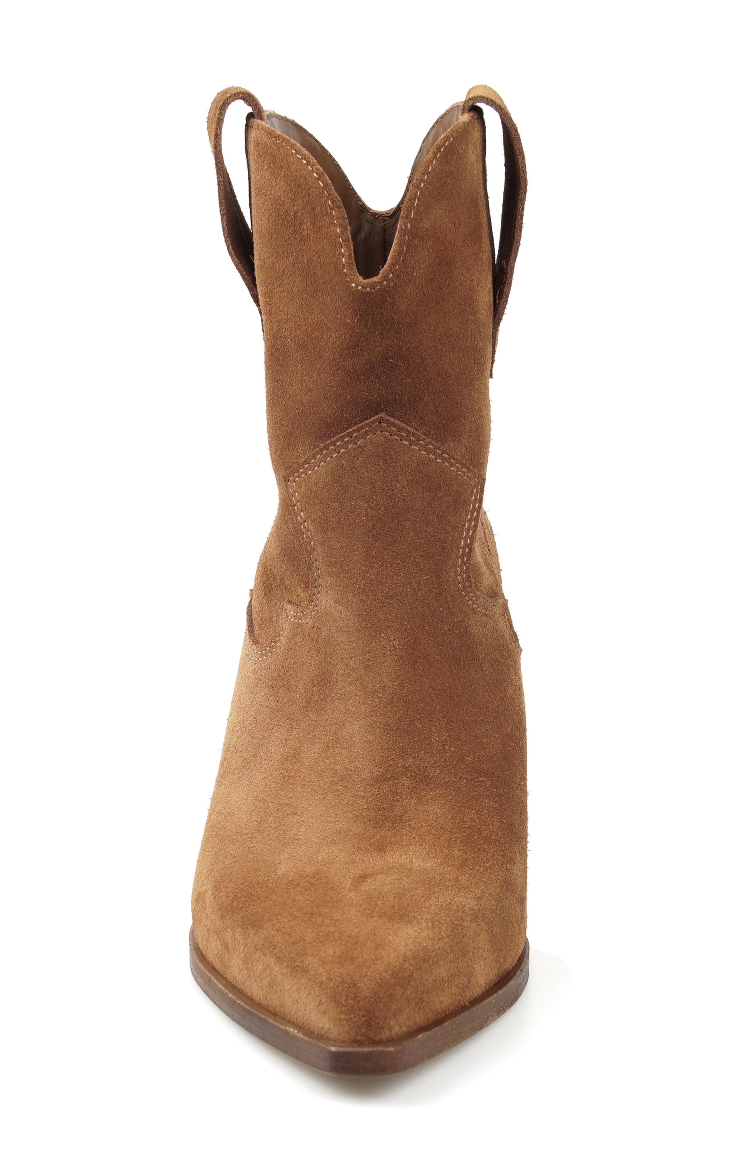 Victoryy Pointed Toe Western Boot, Alternate, color, TAN SUEDE