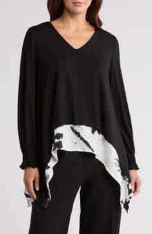 PATRIZIA LUCA Bell Sleeve Babydoll Top