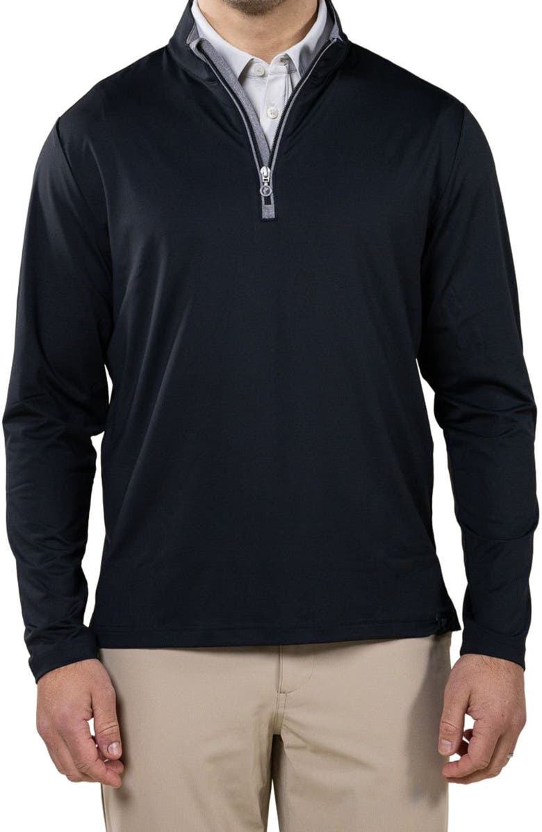 ASHWORTH GOLF Crosby 1/4 Zip, Main, color, Black