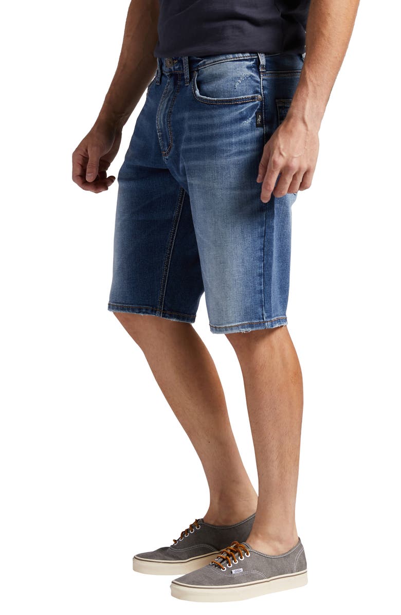 Silver Jeans Co. Zac Relaxed Fit Denim Shorts, Alternate, color, 