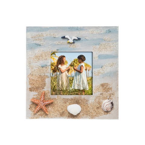 3x3 Sandy Beach Resin Picture Frame