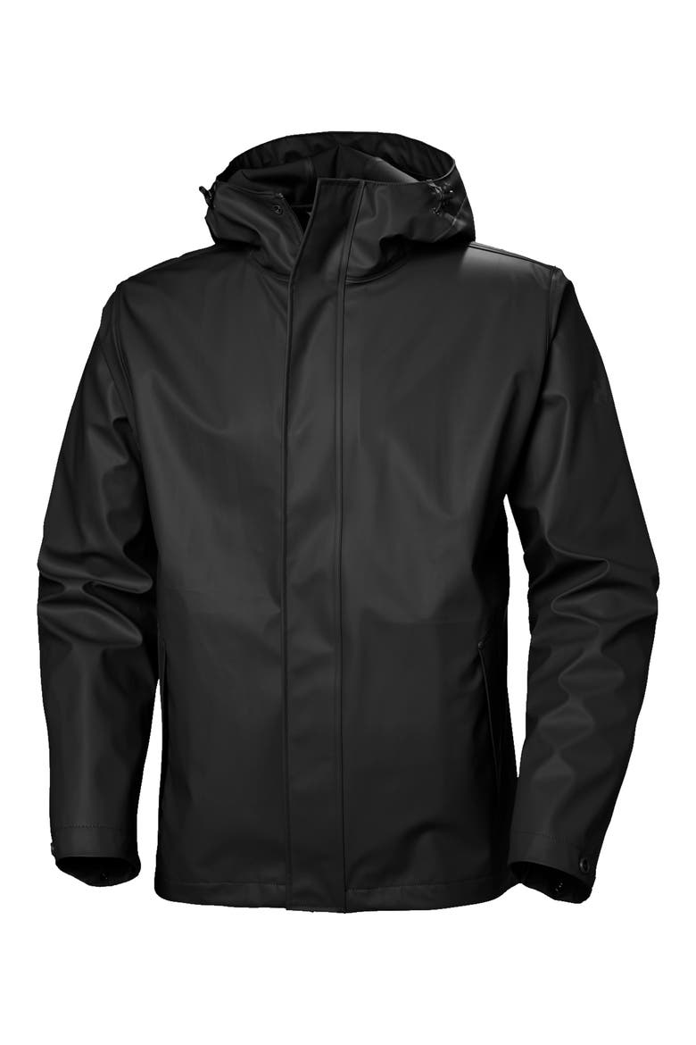 Moss Waterproof Rain Jacket, Alternate, color, BLACK