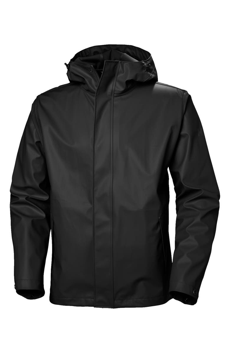 Helly Hansen Moss Waterproof Rain Jacket, Alternate, color, Black