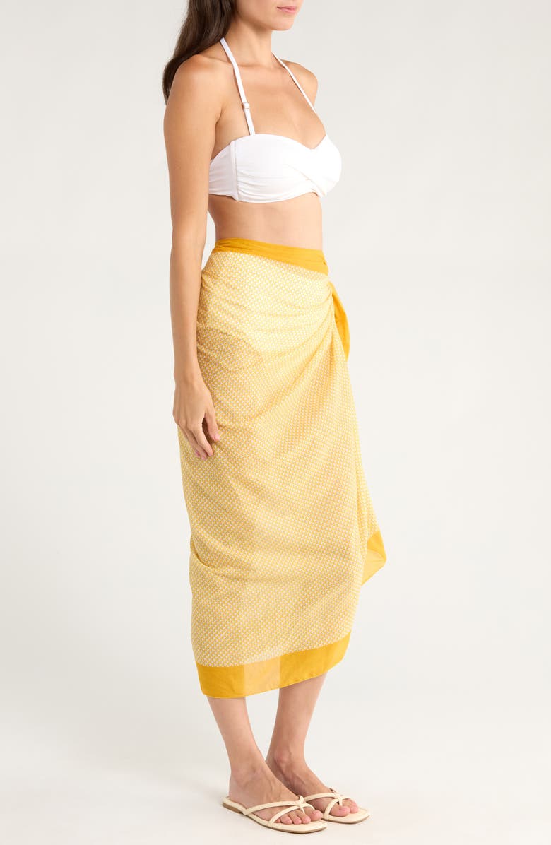 Huit Printed Cotton Cover-Up Pareo, Alternate, color, Print