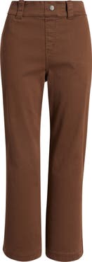 Hue Kick Flare Stretch Cotton Pull-On Pants