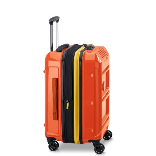 Delsey Paris Rempart Carry-on Hardside Expandable Luggage With Spinner Wheels In Orange