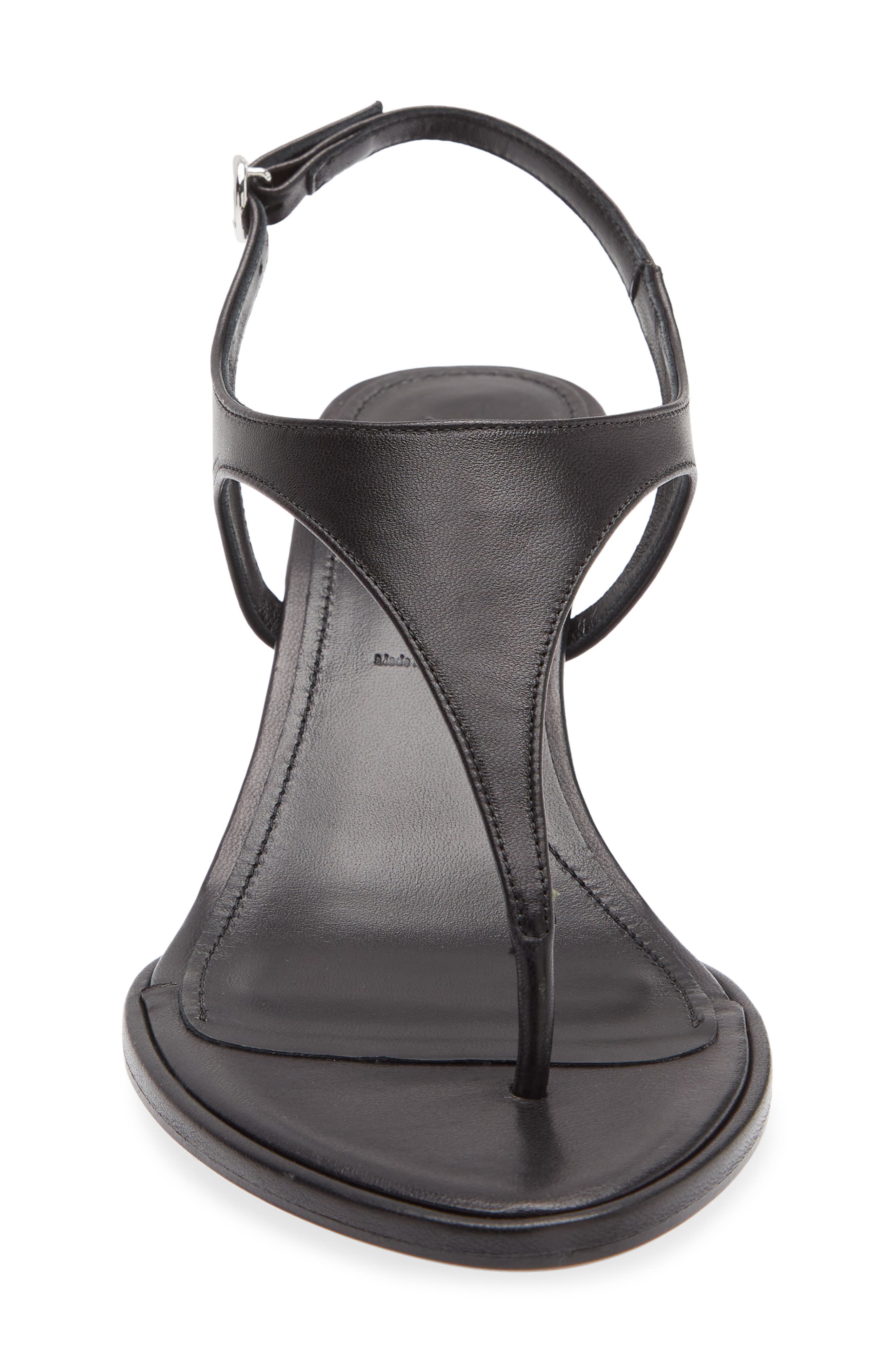 aeyde Roose Slingback Wedge Sandal, Alternate, color, Black