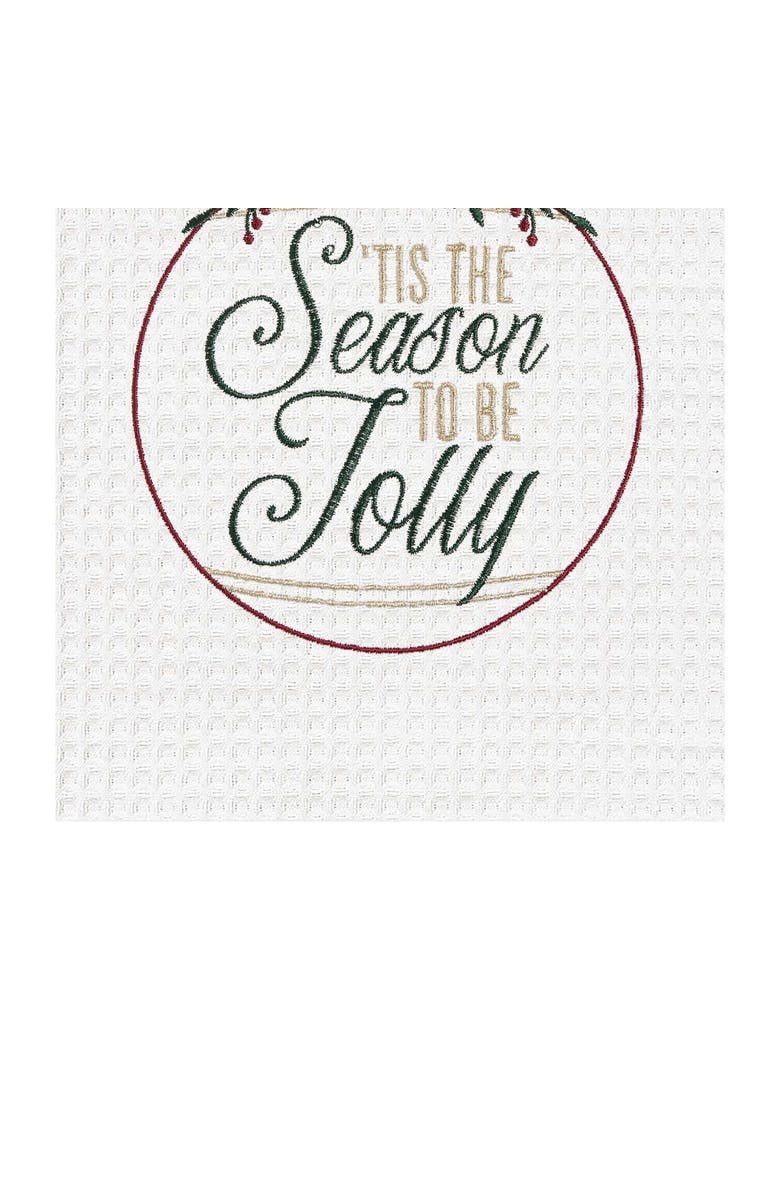 C&F Home Season To Be Jolly Ornament Towel, Alternate, color, Beige