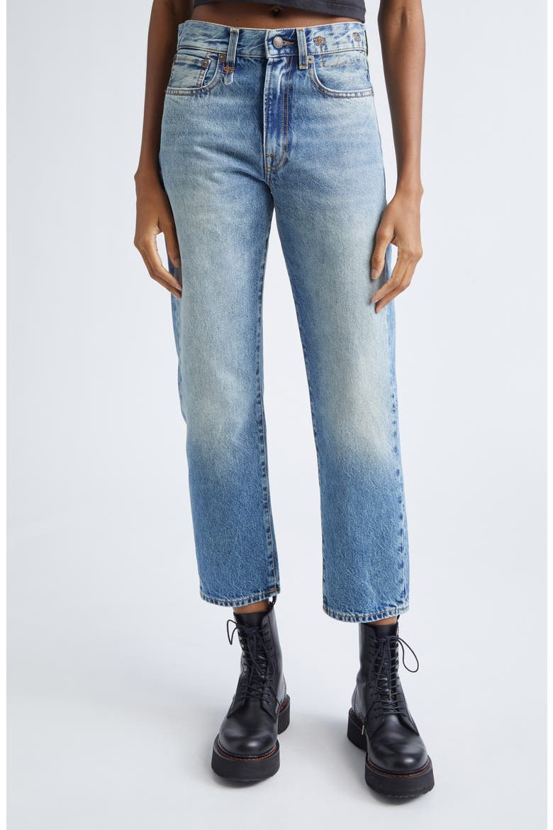 Straight Leg Boyfriend Jeans, Main, color, JASPER