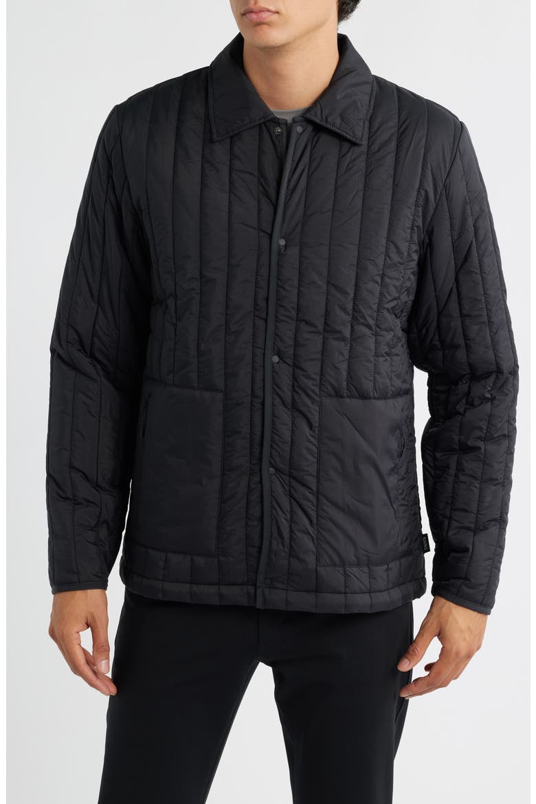 Banja Liner Overshirt, Alternate, color, BLACK