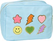 Malibu Sugar Large Nylon Pouch with Assorted Patches