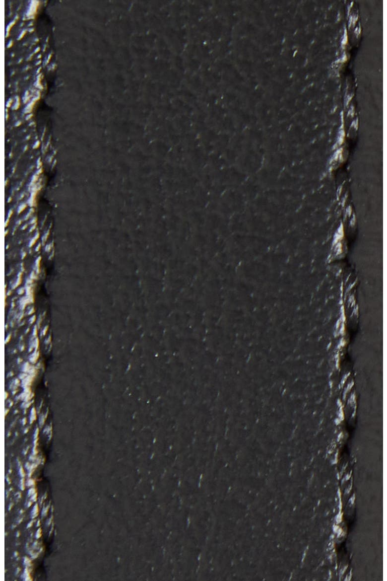 Bettina Reversible Leather Skinny Belt, Alternate, color, BLACK/ LOUBI/ GOLD