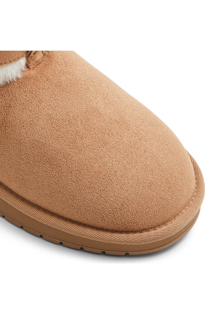 Call It Spring By Aldo Annsophie Faux Fur Trim Bootie, Alternate, color, Taupe