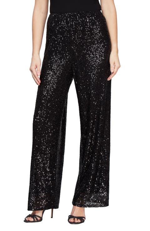 Sequin Straight Leg Pants
