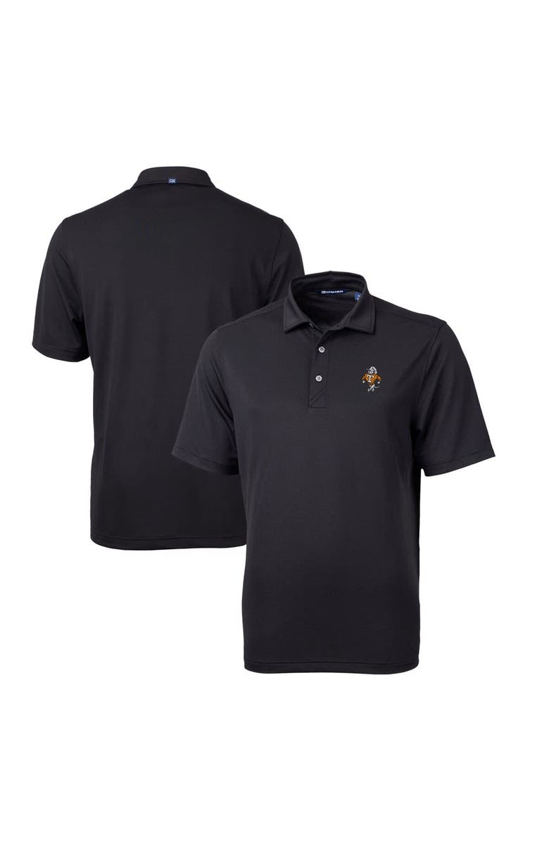 Cutter & Buck Men's Cutter & Buck Black Tennessee Volunteers Big & Tall Virtue Eco Pique Recycled DryTec Polo, Main, color, 