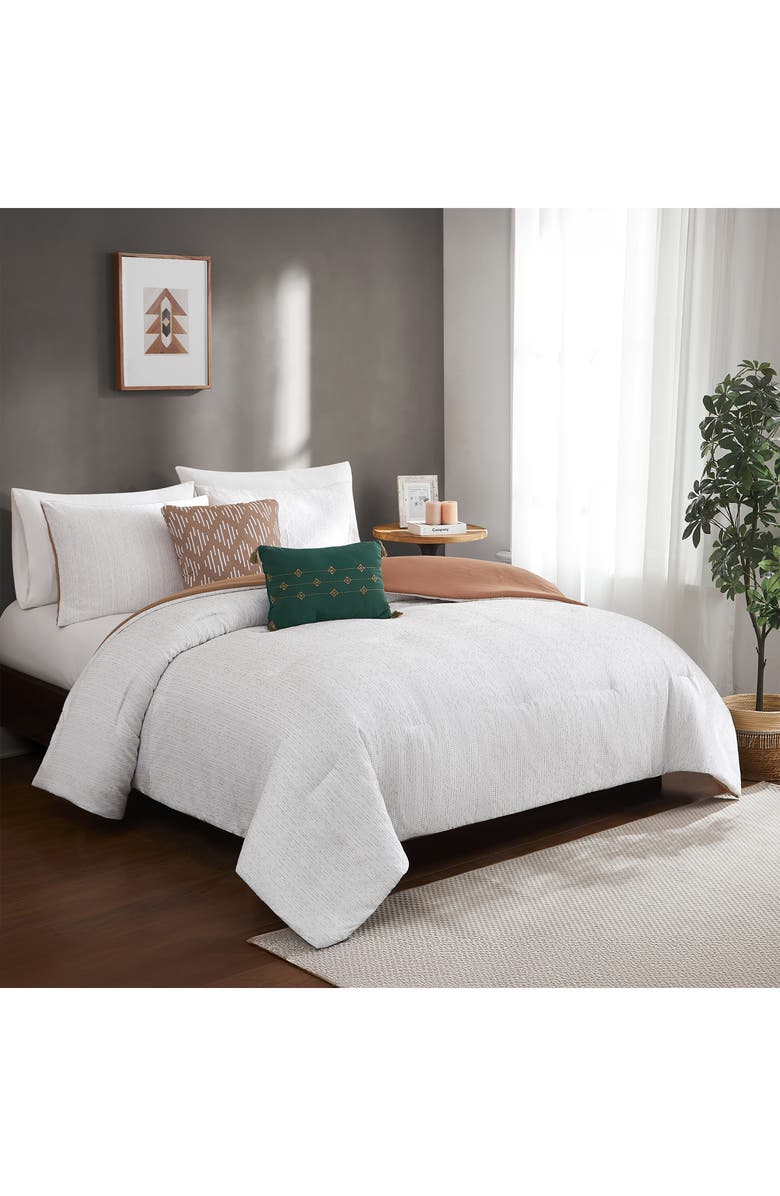 Modern Threads Marcy 5-Piece Comforter Set, Alternate, color, Heathered Light Gray