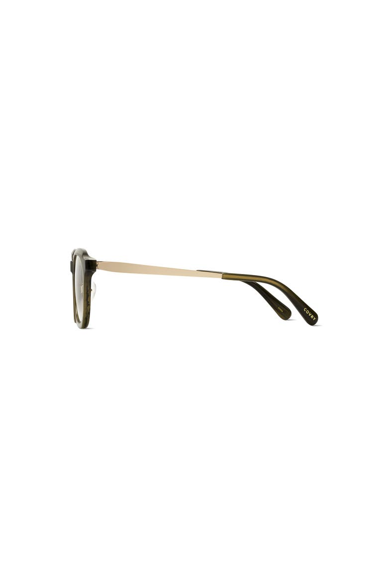 Riji Blue Light Blocking Glasses, Alternate, color, Green With Matte Gold Metal