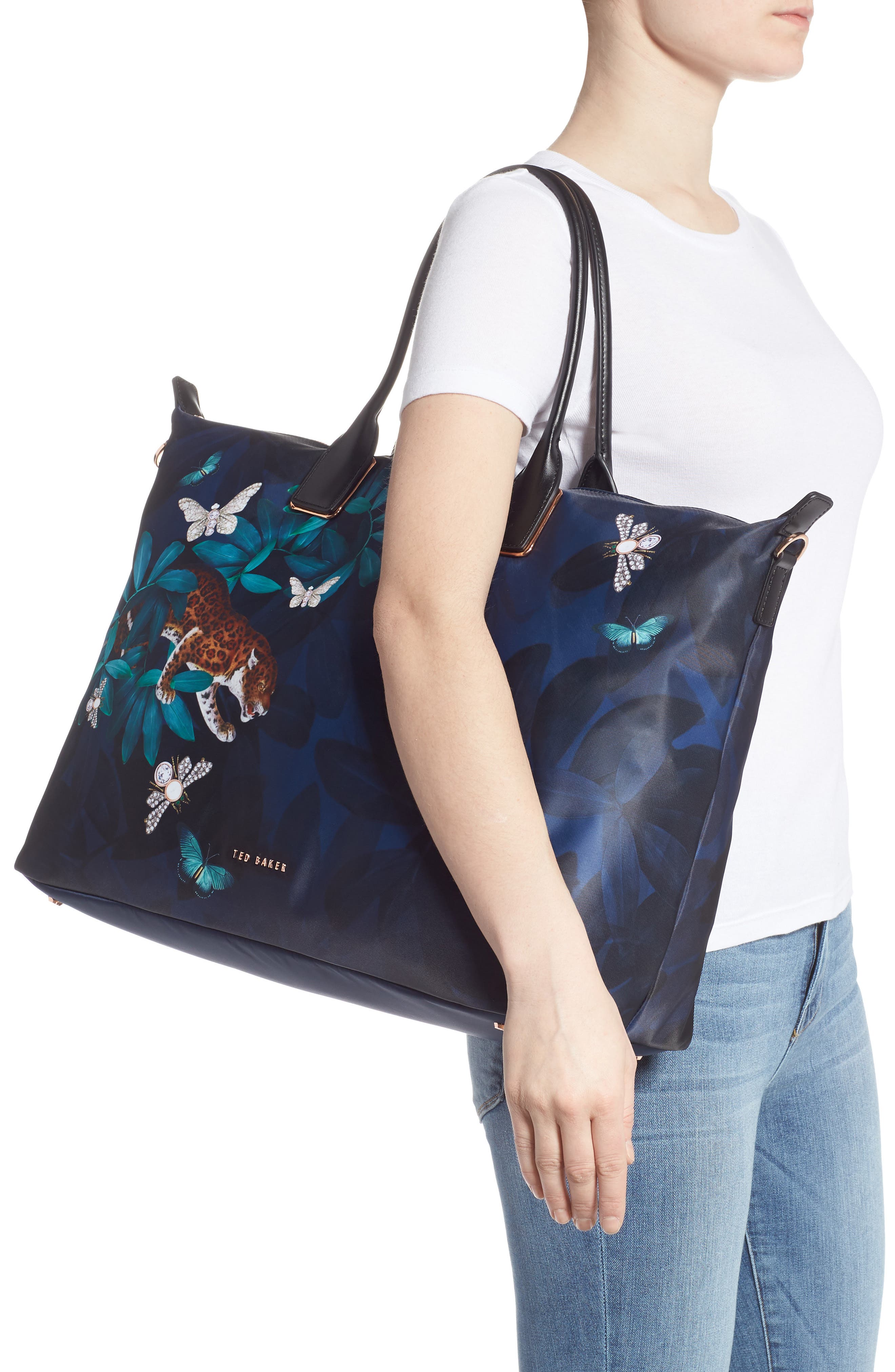 Ted Baker London Reetaa Houdini Large Nylon Tote, Alternate, color, 