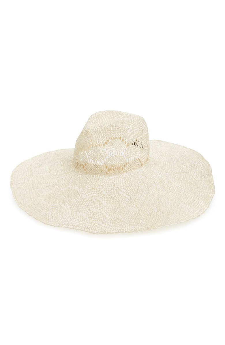 NOAKE Wide Brim Straw Hat, Main, color, 