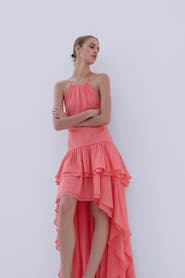 H&M Tiered High-low Dress