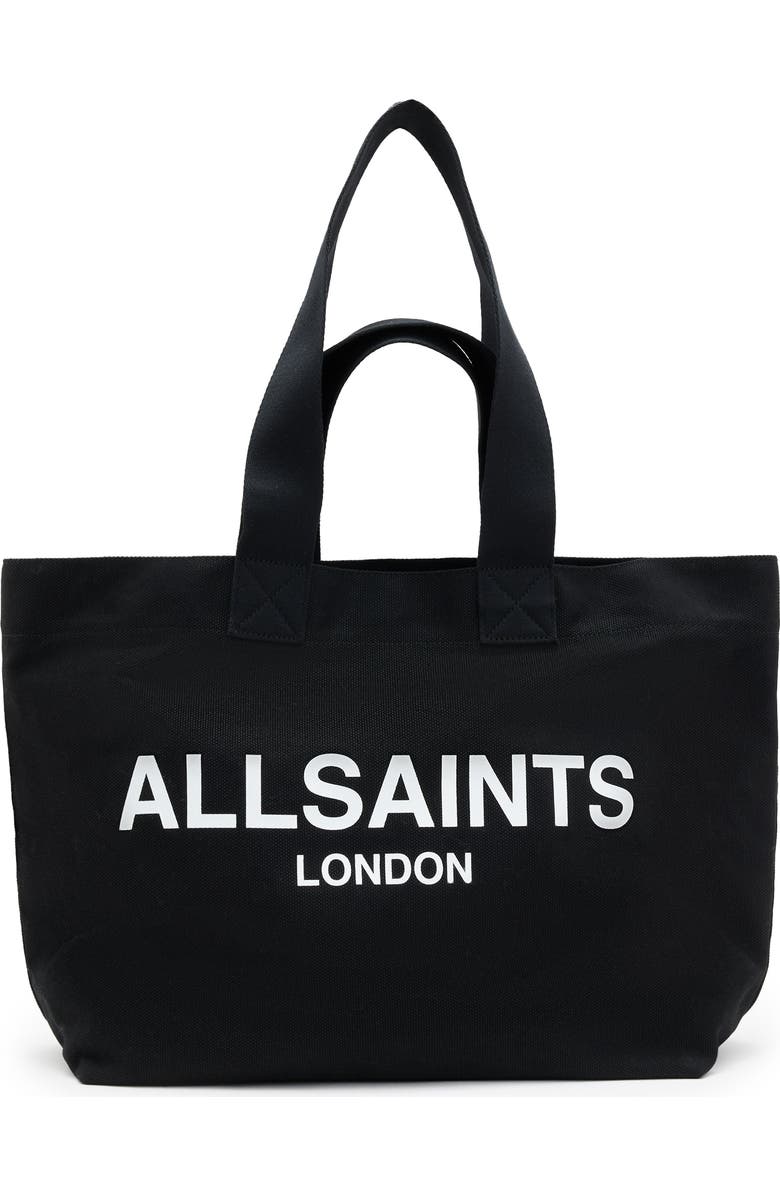 AllSaints Ali Canvas Tote, Main, color,
