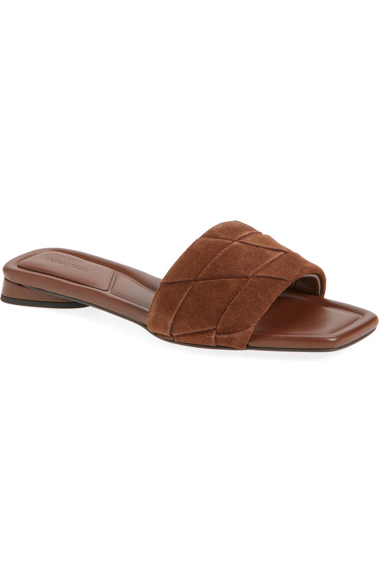 Nordstrom Brynn Slide Sandal, Main, color, Brown Brick