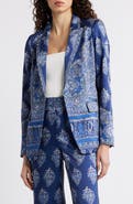 KOBI HALPERIN Maeve Mixed Paisley Print Satin Jacket