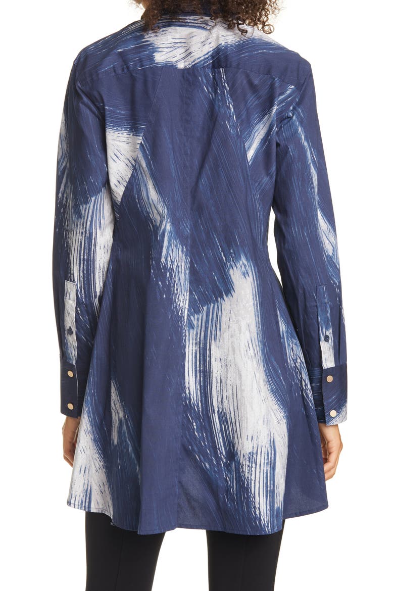 Donna Karan Print Tunic, Alternate, color, BRUSH STROKE