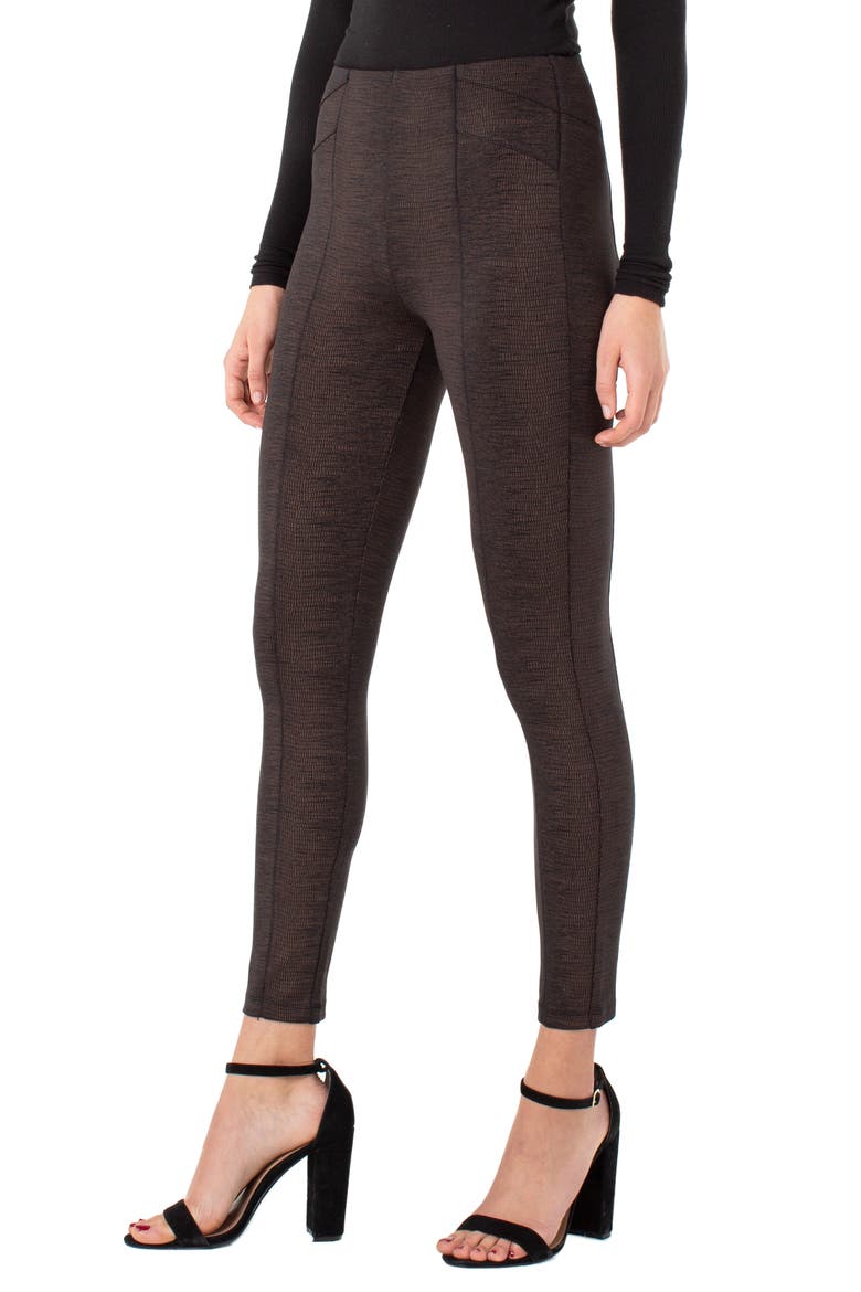 Reese Pull-On Leggings, Alternate, color, COPPER/ BLACK