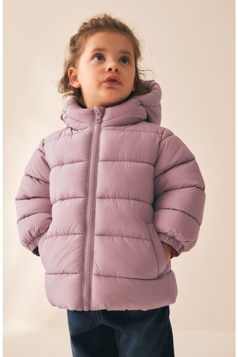 Kids' Channel Quilted Puffer Coat, Alternate, color, PINK