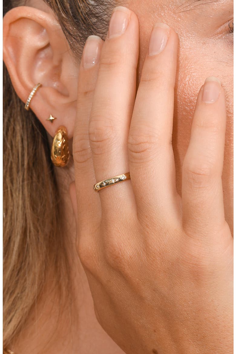 Cosmic Star Band Ring, Alternate, color, GOLD