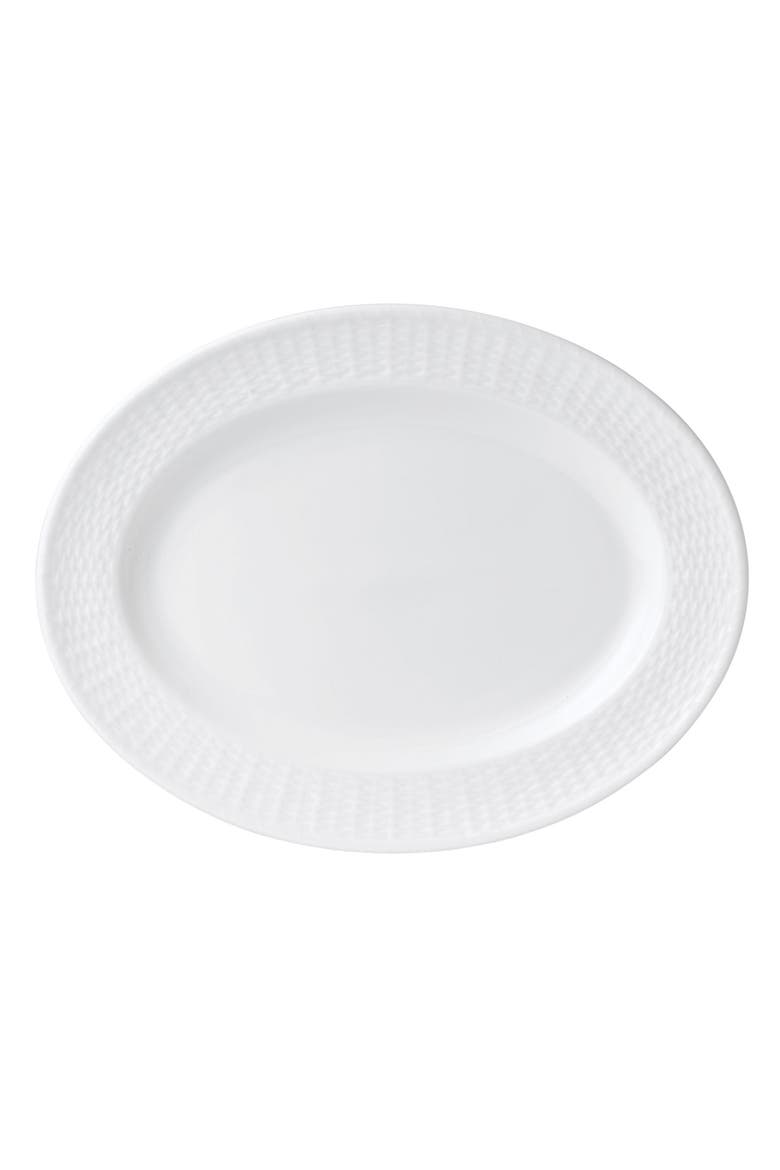 Nantucket Basket Bone China Oval Platter, Main, color, WHITE