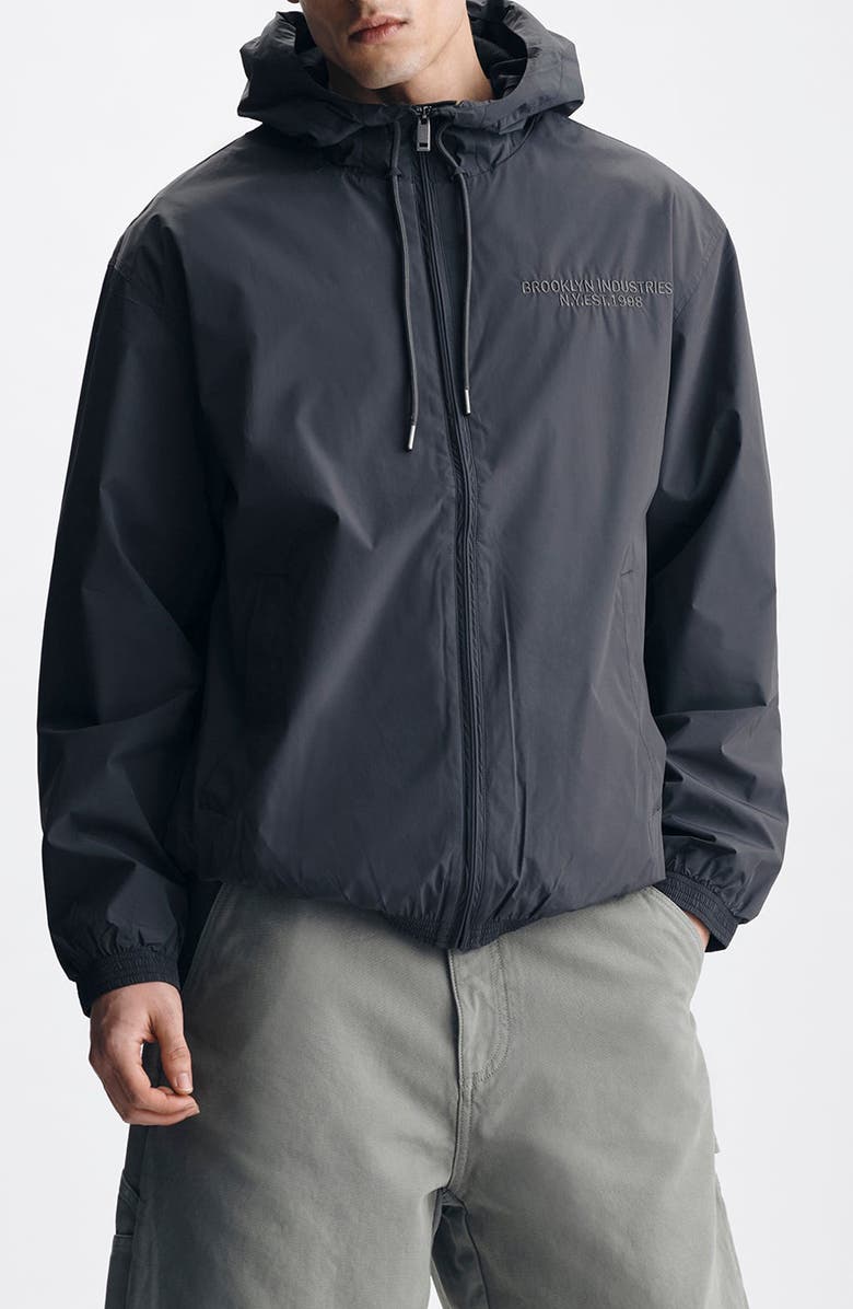 Brooklyn Industries Hooded Jacket, Main, color, Black Sand