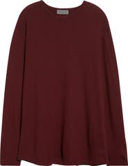 Yohji Yamamoto Long Sleeve Super 120s Wool Crewneck T-Shirt