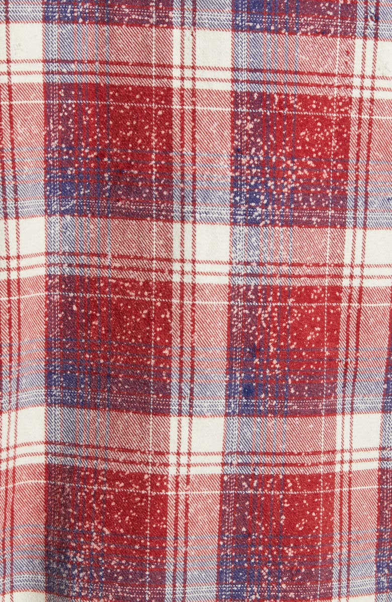 PURPLE BRAND Speckle Plaid Cotton Button-Up Shirt, Alternate, color, 