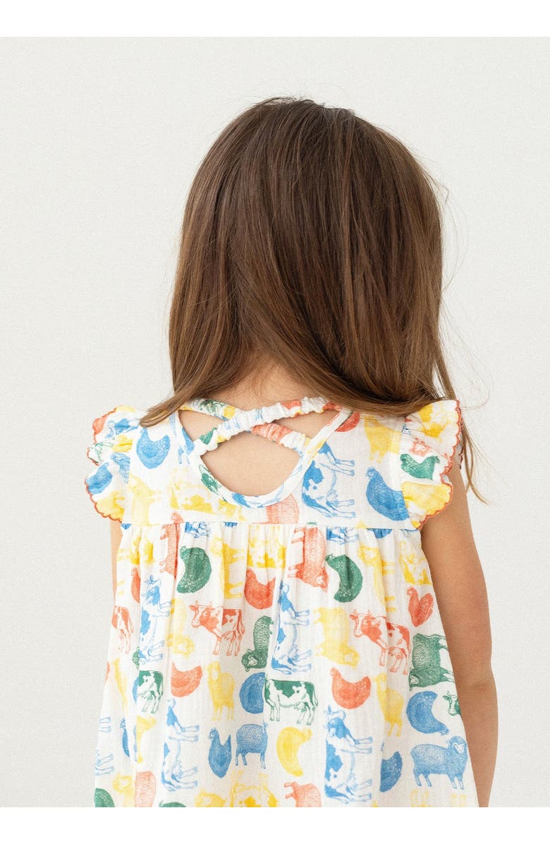 Mabel + Honey Barnyard Babe Dress, Alternate, color, Brown