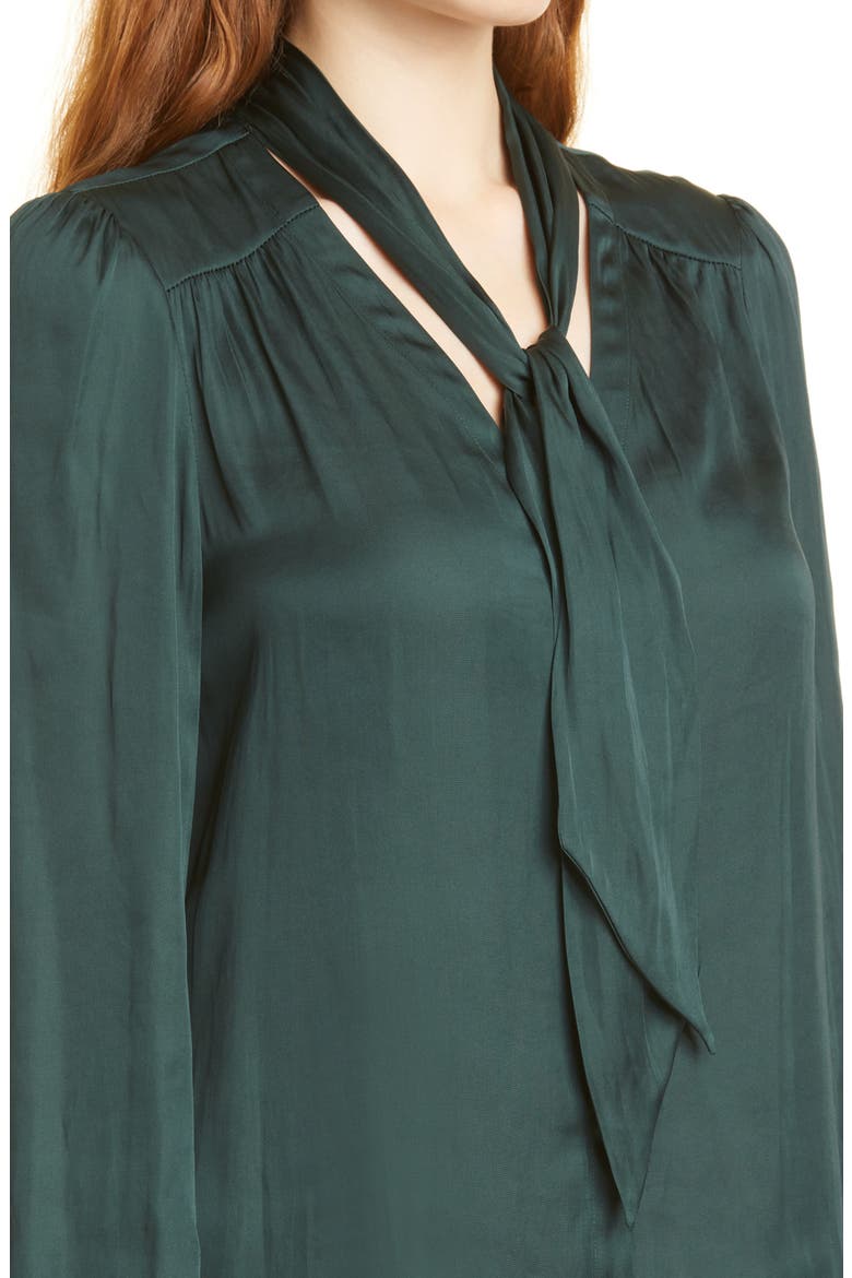 Cleobelle Long Sleeve Top, Alternate, color, DARK SPRUCE