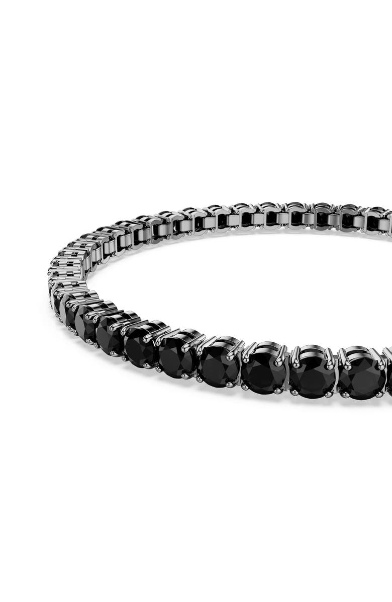 Swarovski Matrix Tennis Bracelet, Alternate, color, Black