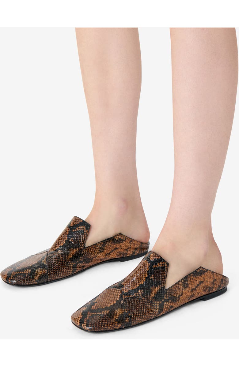 IRO Phyton Tuxedo Flat, Alternate, color, Black / Cognac