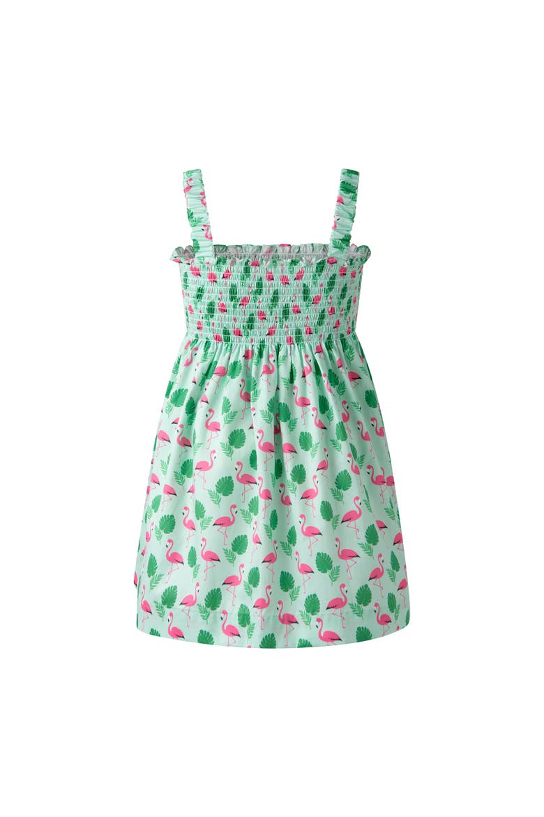 Flamingo Sundress, Alternate, color, Green