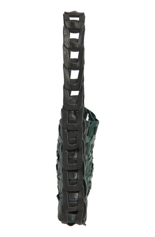 Sc103 Links Leather Shoulder Bag In Green