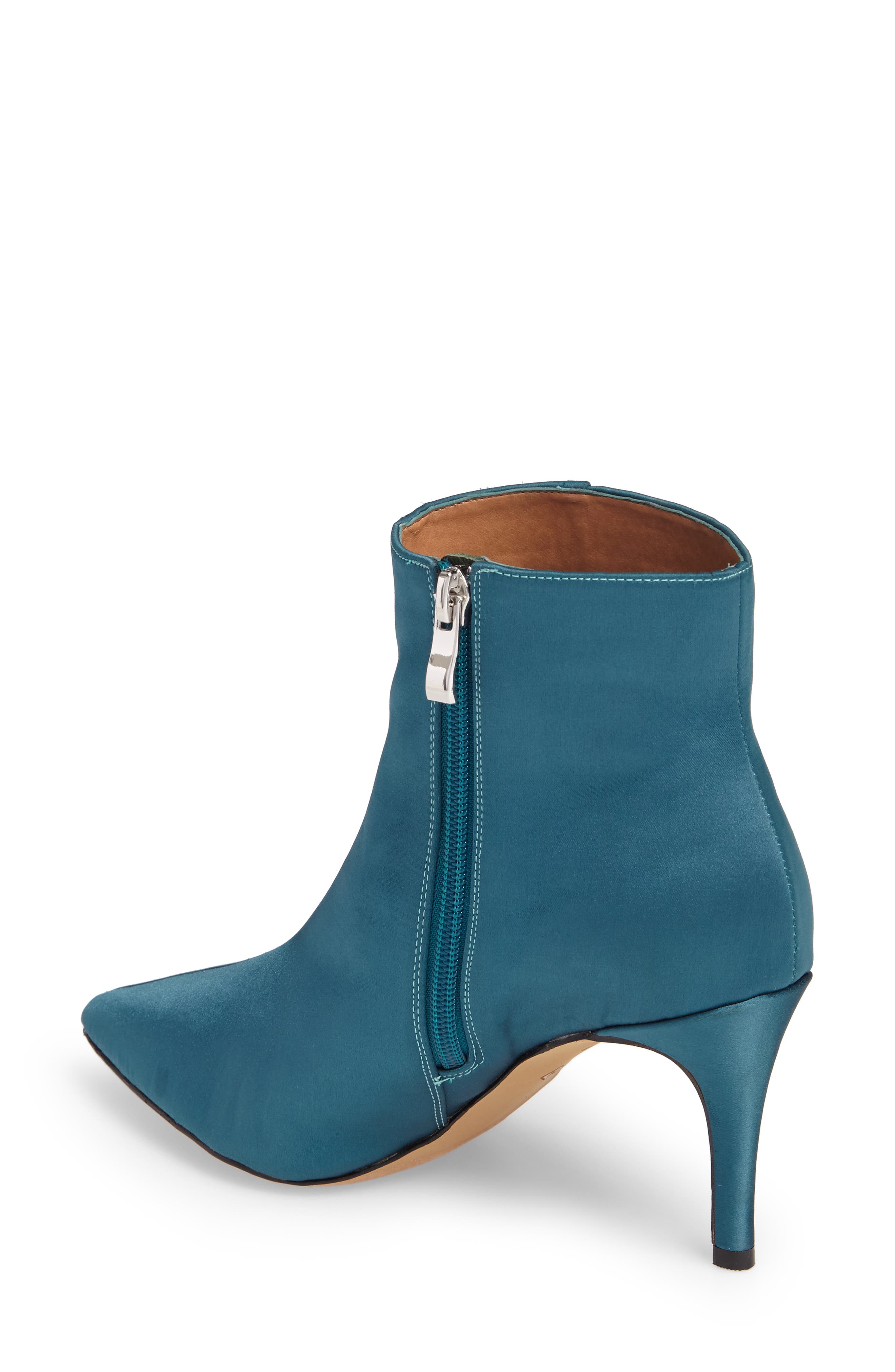 Anita Bootie, Alternate, color, TEAL SATIN