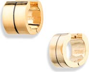 TOTEME Signature Stripe Huggie Hoop Earrings