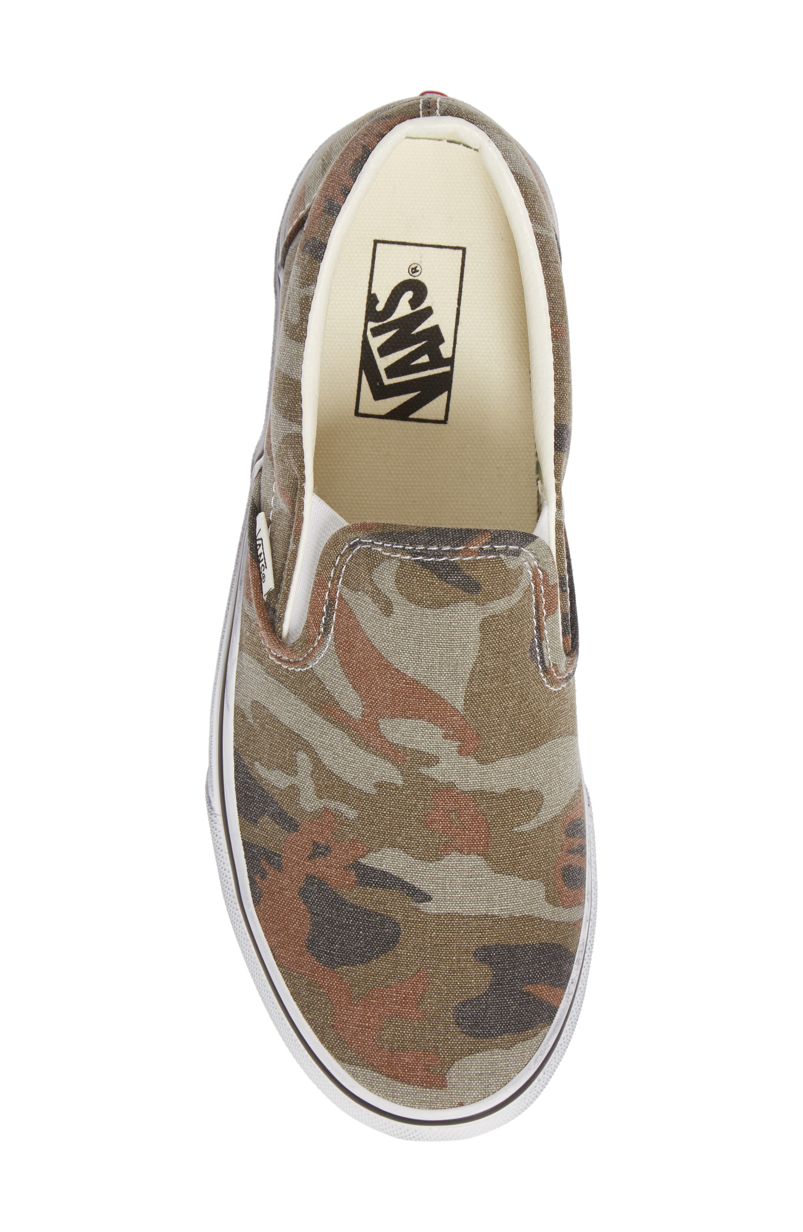 Classic Slip-On Sneaker, Alternate, color, CAMO/ TRUE WHITE