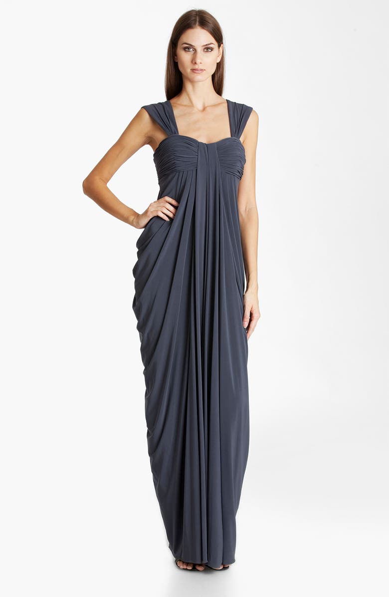 JS Boutique Draped Jersey Gown, Main, color, 